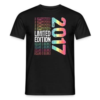 Limited Edition seit 2017 Geburtstag Vintage 2017 - Männer T-Shirt - Schwarz - Vorne - AI Model Male 178 light (178cm)