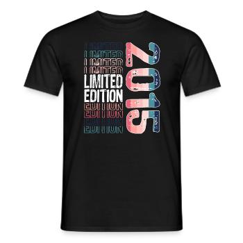 Limited Edition seit 2015 Geburtstag Vintage 2015 - Männer T-Shirt - Schwarz - Vorne - AI Model Male 178 light (178cm)