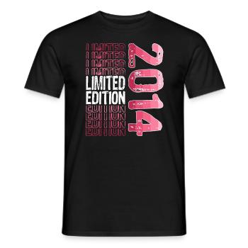 Limited Edition Since 2014 Birthday Vintage 2014 - Men's T-Shirt - black - Front - AI Model Male 178 light (178cm)