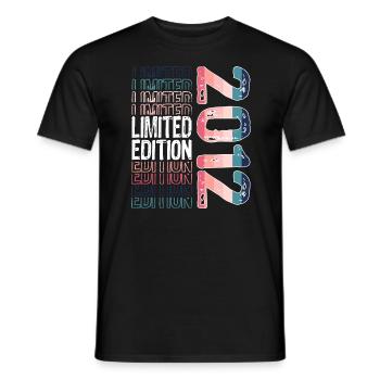 Limited Edition seit 2012 Geburtstag Vintage 2012 - Männer T-Shirt - Schwarz - Vorne - AI Model Male 178 light (178cm)