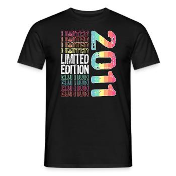 Limited Edition seit 2011 Geburtstag Vintage 2011 - Männer T-Shirt - Schwarz - Vorne - AI Model Male 178 light (178cm)