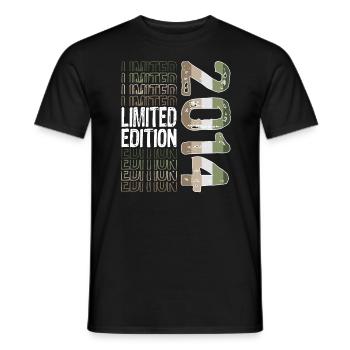 Limited Edition Since 2014 Birthday Vintage 2014 - Men's T-Shirt - black - Front - AI Model Male 178 light (178cm)