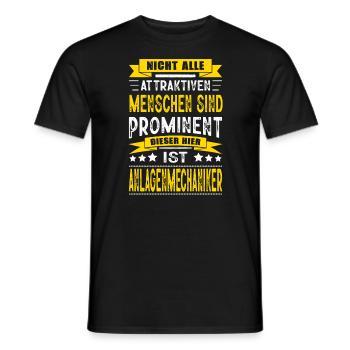 Anlagenmechaniker Spruch Geselle Meister Fun - Männer T-Shirt - Schwarz - Vorne - AI Model Male 178 light (178cm)