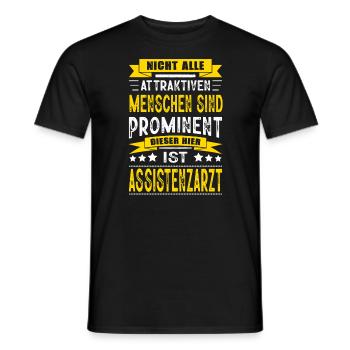 Nicht Alle Menschen Sind Prominent Assistenzarzt - Männer T-Shirt - Schwarz - Vorne - AI Model Male 178 light (178cm)