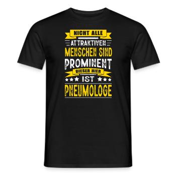 Nicht Alle Menschen Sind Prominent Pneumologe - Männer T-Shirt - Schwarz - Vorne - AI Model Male 178 light (178cm)