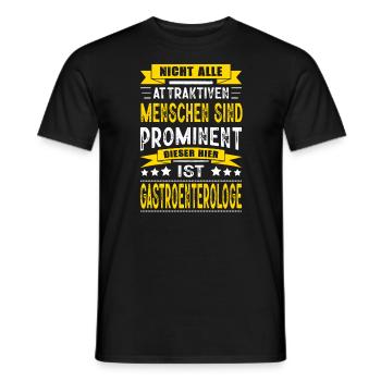 Facharzt Gastroenterologe Arzt Prüfung Bestanden - Männer T-Shirt - Schwarz - Vorne - AI Model Male 178 light (178cm)