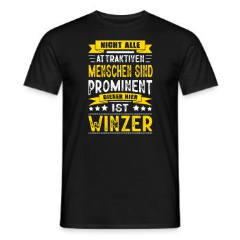 Nicht Alle Menschen Sind Prominent Winzer - Männer T-Shirt - Schwarz - Vorne - AI Model Male 178 light (178cm)