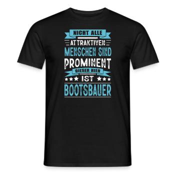 Nicht Alle Menschen Sind Prominent Bootsbauer - Männer T-Shirt - Schwarz - Vorne - AI Model Male 178 light (178cm)