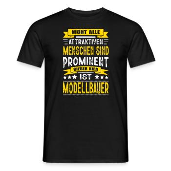 Nicht Alle Menschen Sind Prominent Modellbauer - Männer T-Shirt - Schwarz - Vorne - AI Model Male 178 light (178cm)
