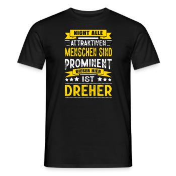 Nicht Alle Menschen Sind Prominent Dreher CNC - Männer T-Shirt - Schwarz - Vorne - AI Model Male 178 light (178cm)