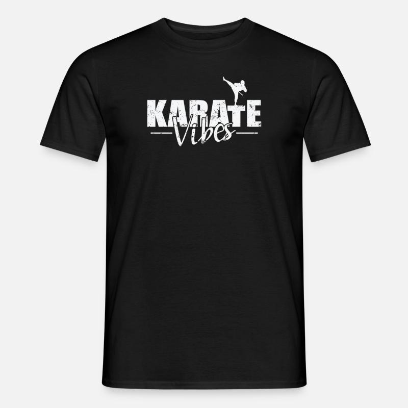 Karate Vibes - Männer T-Shirt - Schwarz