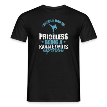 Being a Karate Dad is expensive - Men's T-Shirt - black - Front - AI Model Male 178 light (178cm)