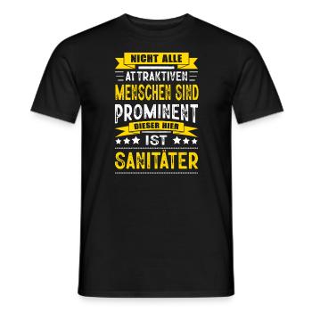 Nicht Alle Menschen Sind Prominent Sanitäter - Männer T-Shirt - Schwarz - Vorne - AI Model Male 178 light (178cm)