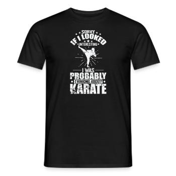 Je pensais au karaté - T-shirt homme - noir - Devant - AI Model Male 178 light (178cm)