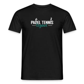 Légende du padel - T-shirt homme - noir - Devant - AI Model Male 178 light (178cm)