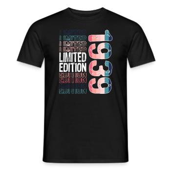 Edition limitée depuis 1939 Anniversaire Millésime 1939 - T-shirt homme - noir - Devant - AI Model Male 178 light (178cm)