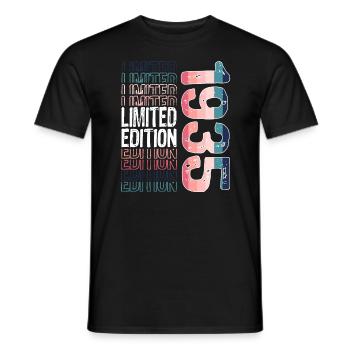 Limited Edition Since 1935 Birthday Vintage 1935 - Men's T-Shirt - black - Front - AI Model Male 178 light (178cm)