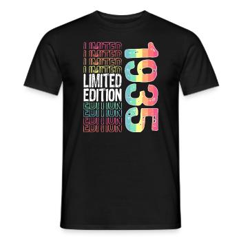 Limited Edition Since 1935 Birthday Vintage 1935 - Men's T-Shirt - black - Front - AI Model Male 178 light (178cm)