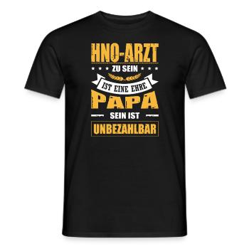 Arzt Zu Sein Ist Eine Ehre Papa Sein Unbezahlbar - Männer T-Shirt - Schwarz - Vorne - AI Model Male 178 light (178cm)