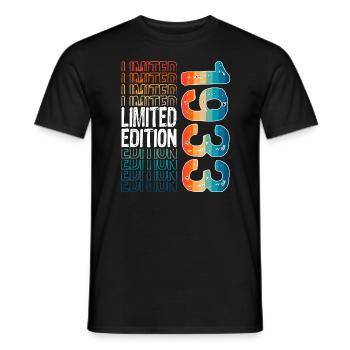 Edition limitée depuis 1933 Anniversaire Millésime 1933 - T-shirt homme - noir - Devant - AI Model Male 178 light (178cm)
