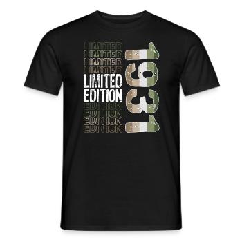 Limited Edition Since 1931 Birthday Vintage 1931 - Men's T-Shirt - black - Front - AI Model Male 178 light (178cm)