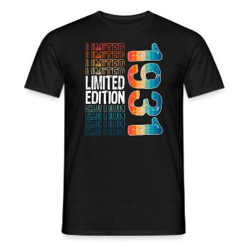 Limited Edition Since 1931 Birthday Vintage 1931 - Men's T-Shirt - black - Front - AI Model Male 178 light (178cm)