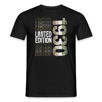 Édition limitée depuis 1930 anniversaire Vintage des années 1930 - T-shirt homme - noir - Devant - AI Model Male 178 light (178cm)