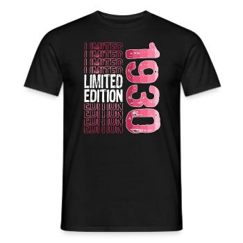 Édition limitée depuis 1930 anniversaire Vintage des années 1930 - T-shirt homme - noir - Devant - AI Model Male 178 light (178cm)