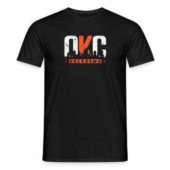 Oklahoma City Oklahoma City in the USA - Men's T-Shirt - black - Front - AI Model Male 178 light (178cm)