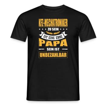 Mechatroniker Sein Eine Ehre Papa Sein Unbezahlbar - Männer T-Shirt - Schwarz - Vorne - AI Model Male 178 light (178cm)