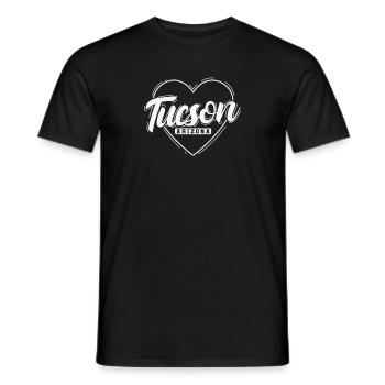 Tucson, Arizona City in the USA - Men's T-Shirt - black - Front - AI Model Male 178 light (178cm)