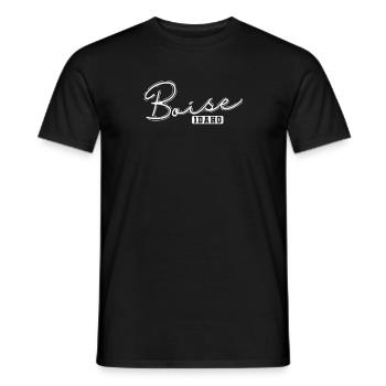 Boise, une ville de l’État de l’Idaho, aux États-Unis - T-shirt homme - noir - Devant - AI Model Male 178 light (178cm)