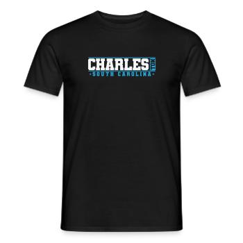 Charleston, South Carolina, a city in the United States - Men's T-Shirt - black - Front - AI Model Male 178 light (178cm)