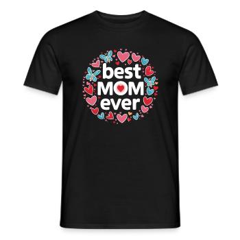 Best Mom Forever - Cadeau de fête des mères - T-shirt homme - noir - Devant - AI Model Male 178 light (178cm)