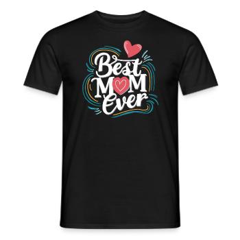 Best Mom Forever - Cadeau de fête des mères - T-shirt homme - noir - Devant - AI Model Male 178 light (178cm)