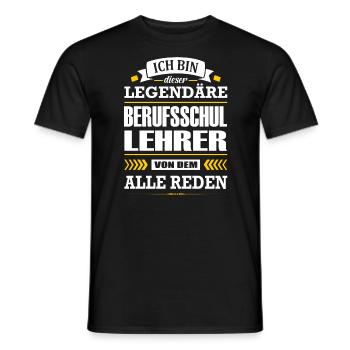 Ich Bin Dieser Legendäre Berufsschullehrer Lehrer - Männer T-Shirt - Schwarz - Vorne - AI Model Male 178 light (178cm)