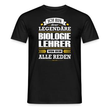 Ich Bin Dieser Legendäre Biologielehrer Lehrer - Männer T-Shirt - Schwarz - Vorne - AI Model Male 178 light (178cm)