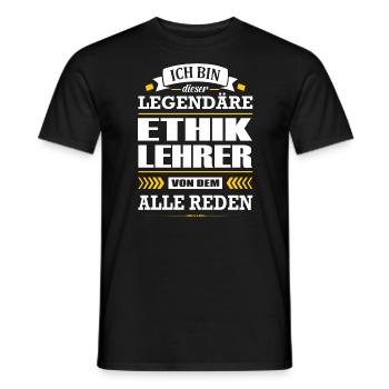 Ich Bin Dieser Legendäre Ethiklehrer Lehrer - Männer T-Shirt - Schwarz - Vorne - AI Model Male 178 light (178cm)