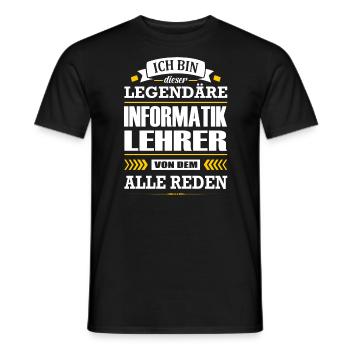 Ich Bin Dieser Legendäre Informatiklehrer Lehrer - Männer T-Shirt - Schwarz - Vorne - AI Model Male 178 light (178cm)