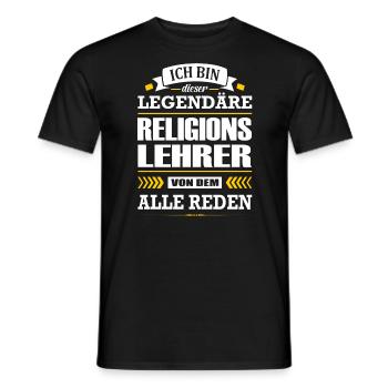 Ich Bin Dieser Legendäre Religionslehrer Lehrer - Männer T-Shirt - Schwarz - Vorne - AI Model Male 178 light (178cm)