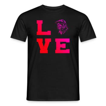 Cycling Cycling Mountain Bike Cyclist - Men's T-Shirt - black - Front - AI Model Male 178 light (178cm)