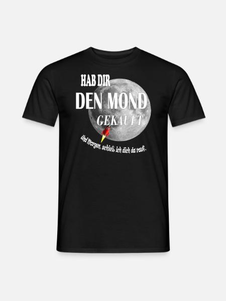 MOON BOUGHT - Men's T-Shirt - black