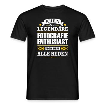 Dieser Legendäre Fotografie Enthusiast Fotograf - Männer T-Shirt - Schwarz - Vorne - AI Model Male 178 light (178cm)