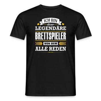 Dieser Legendäre Brettspieler Von Dem Alle Reden - Männer T-Shirt - Schwarz - Vorne - AI Model Male 178 light (178cm)