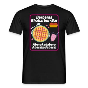 Bar à la rhubarbe de Barbara - T-shirt homme - noir - Devant - AI Model Male 178 light (178cm)
