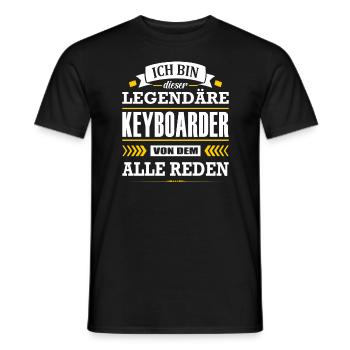 Dieser Legendäre Keyboarder Von Dem Alle Reden - Männer T-Shirt - Schwarz - Vorne - AI Model Male 178 light (178cm)