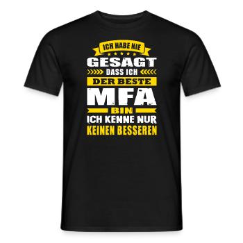Ich Habe Nie Gesagt Der Beste MFA Abschluss - Männer T-Shirt - Schwarz - Vorne - AI Model Male 178 light (178cm)