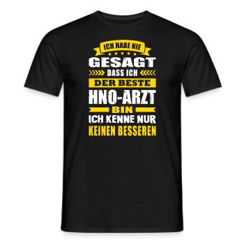 Ich Habe Nie Gesagt Der Beste HNO-Arzt Arzt - Männer T-Shirt - Schwarz - Vorne - AI Model Male 178 light (178cm)