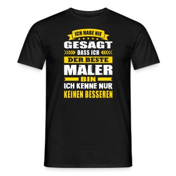 Ich Habe Nie Gesagt Der Beste Maler - Männer T-Shirt - Schwarz - Vorne - AI Model Male 178 light (178cm)
