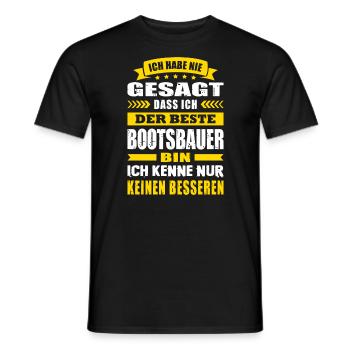 Ich Habe Nie Gesagt Der Beste Bootsbauer - Männer T-Shirt - Schwarz - Vorne - AI Model Male 178 light (178cm)